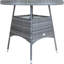 Dining Table with Wicker Base