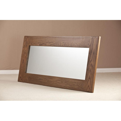 Wood Flat Wall Mirror