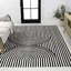Tapis noir / blanc Sofia-343916700