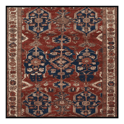 Machine Washable Persian Brown Area Rug