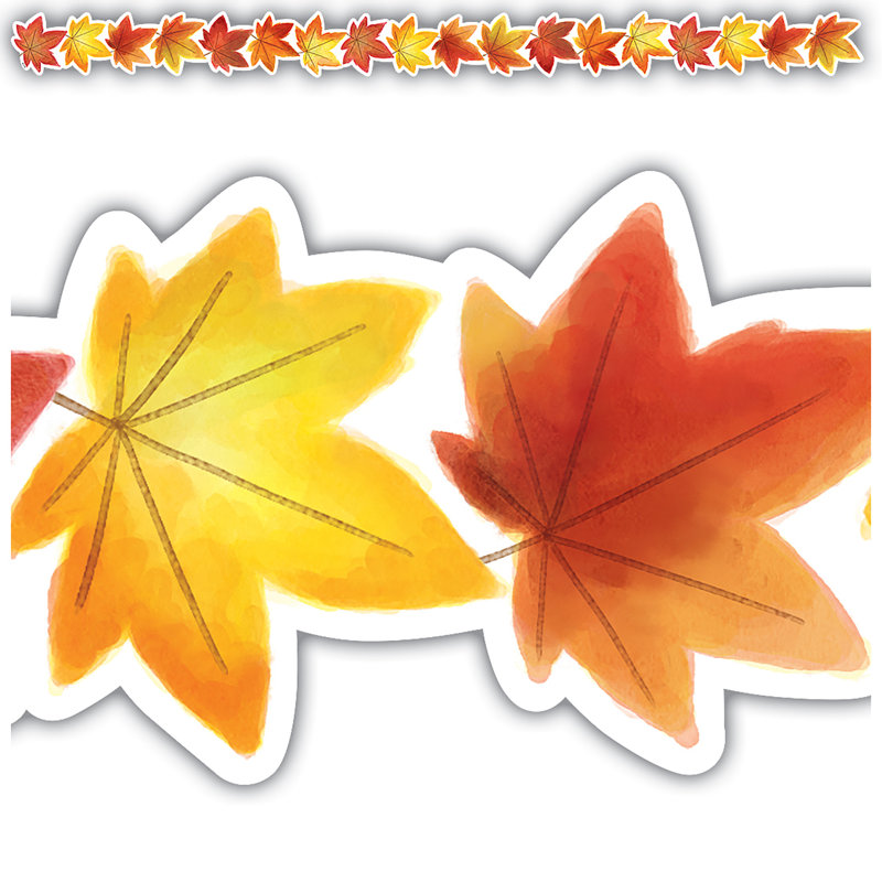 Bordure d'automne découpée