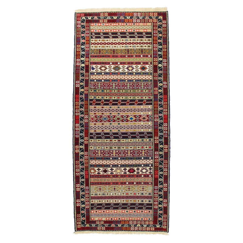 3x7 Multicolor Turkish Patchwork Runner