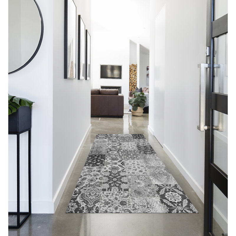 Geocron Geometric Area Rug, Runner 78 x 225cm