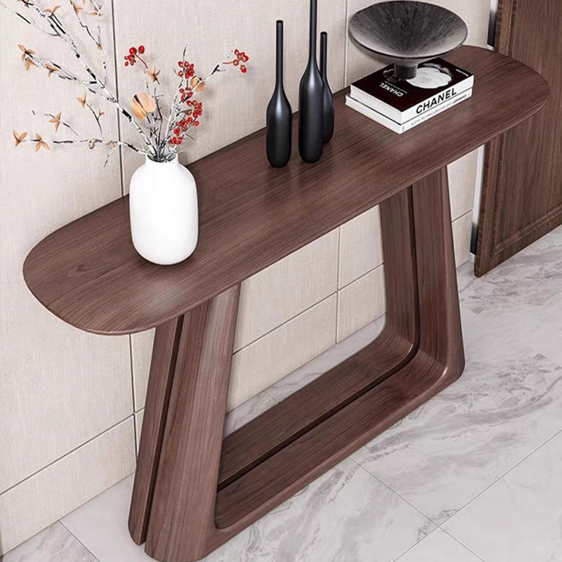 New Chinese style solid wood console table, 34.6" H x 62.9" W x 11.8" D