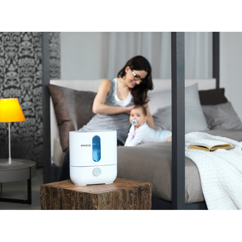 Boneco Air O Swiss U200 Ultrasonic Humidifier with Cool Mist & Night Light Aroma Diffuser - Ideal for Home & Office Use