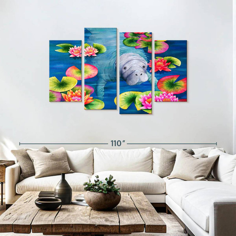 Thé haut Bramate Manatees, H 48 po x l 75 po