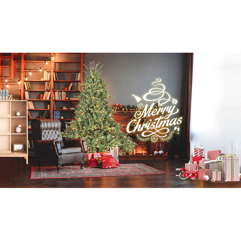 Arbre de Noël pleine forme avec 350 lumières UL - branches mixtes en PE / PVC, 1129 pointes, 88'