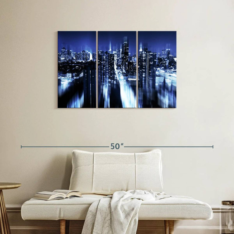 Rorry Blue Night Manhattan, 24" H x 38" W