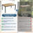  Abshire 7-Piece Outdoor Dining Set, 6-Person Outdoor Table and Chairs with Rectangular HDPS Top & Weather-Resistant Metal Frame, All-Weather Patio Dining Set for Backyard, Deck, Garden-516156725