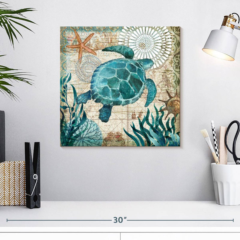 Brampt Monterey Bay Turtle, 16" H x 16" W
