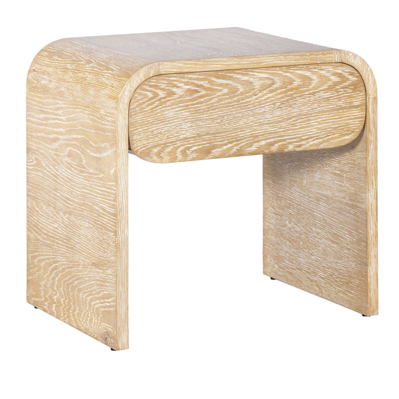Table de chevet 1 tiroir Raevon, Chêne blanc