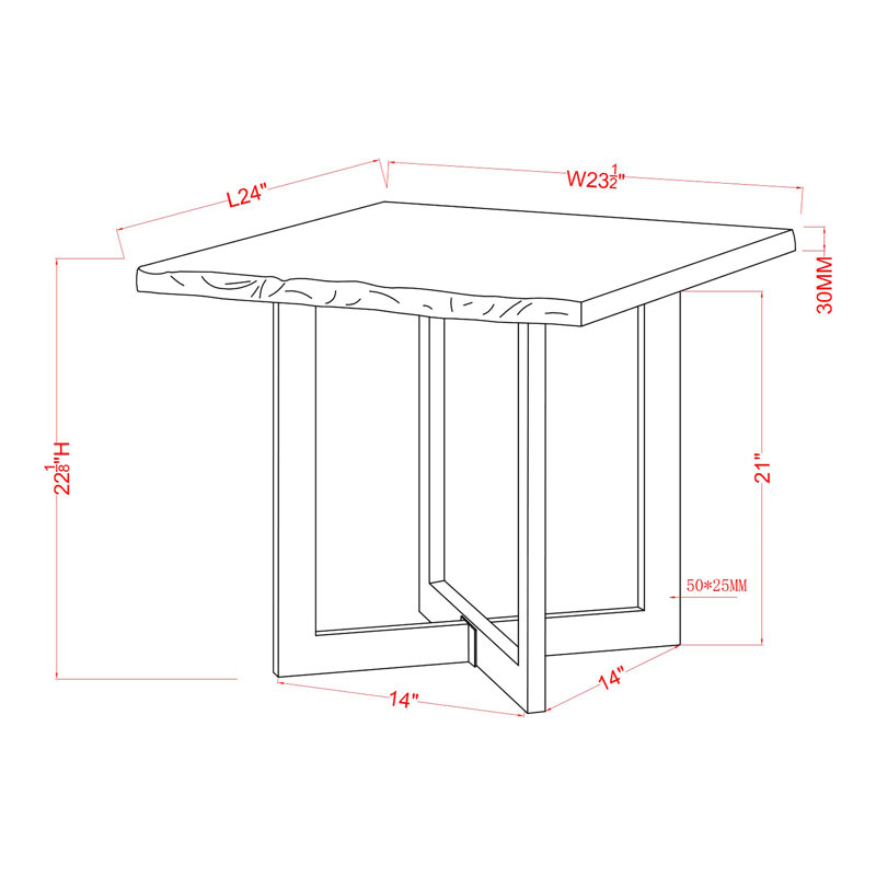 Ensemble de tables basses 2 pièces Khadeshia