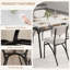 Ensemble de table de salle à manger pour 4, avec 4 chaises à boucles et support de rangement-302913152-311386956