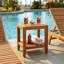 Banc de douche teck l 16,75" Yemanja