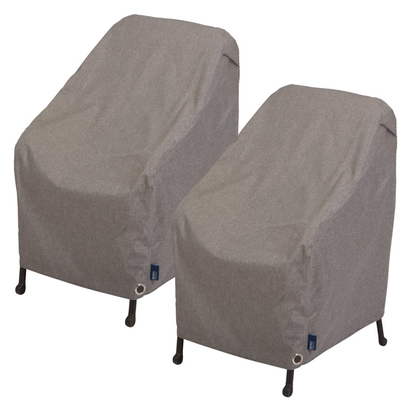 Granite Waterproof Polyester Patio Chair Covers, 2-Pack