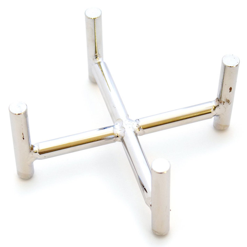 Metal 1 Piece Coaster Holder, Silver