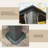 Galvanized Steel Patio Gazebo with Overhang Slope-design Double Roof-90288161-92597326