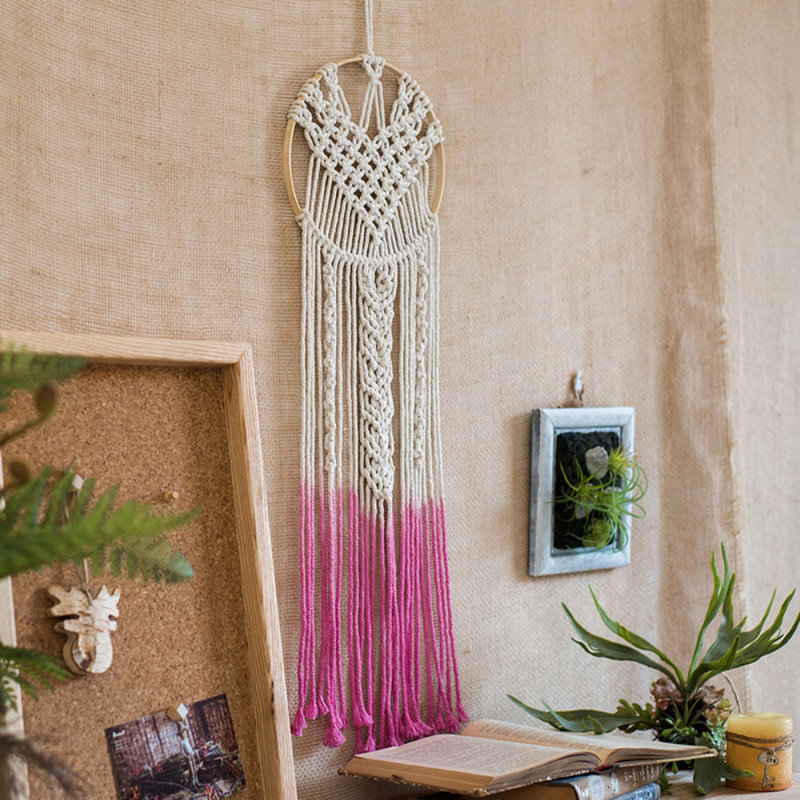 Tapisserie en coton avec tringle incluse