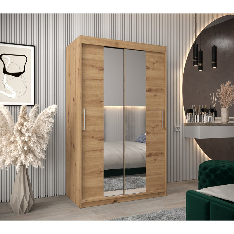 Alfon 2 Door Manufactured Wood Wardrobe, Artisan Oak