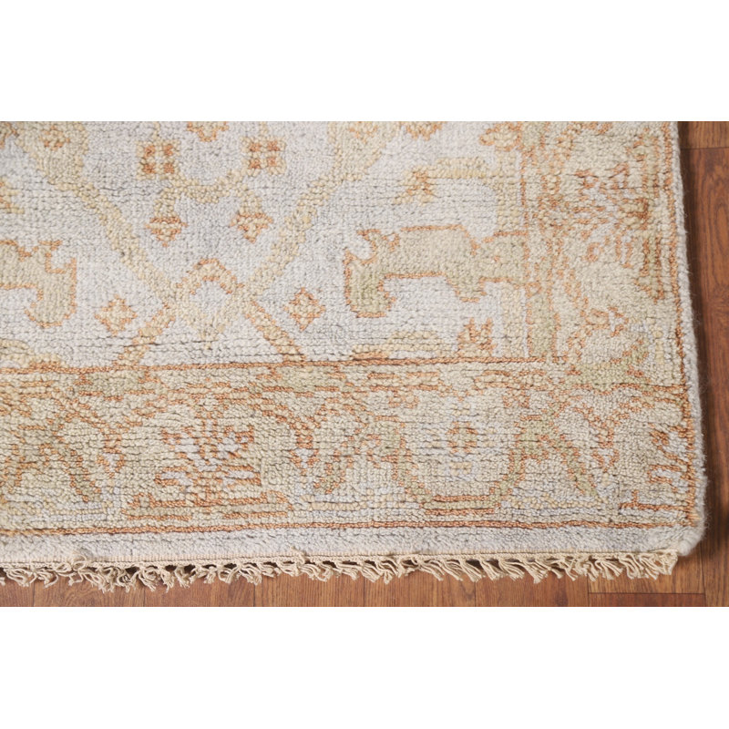 Handmade Oushak Runner Rug 3x19