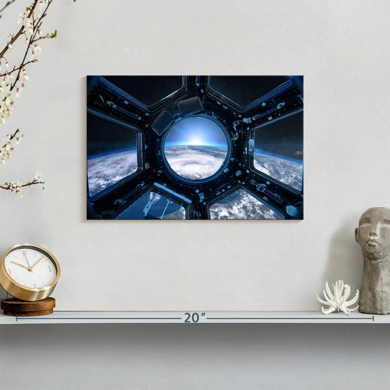Oberle Earth From Space Station, 8" H x 12" W