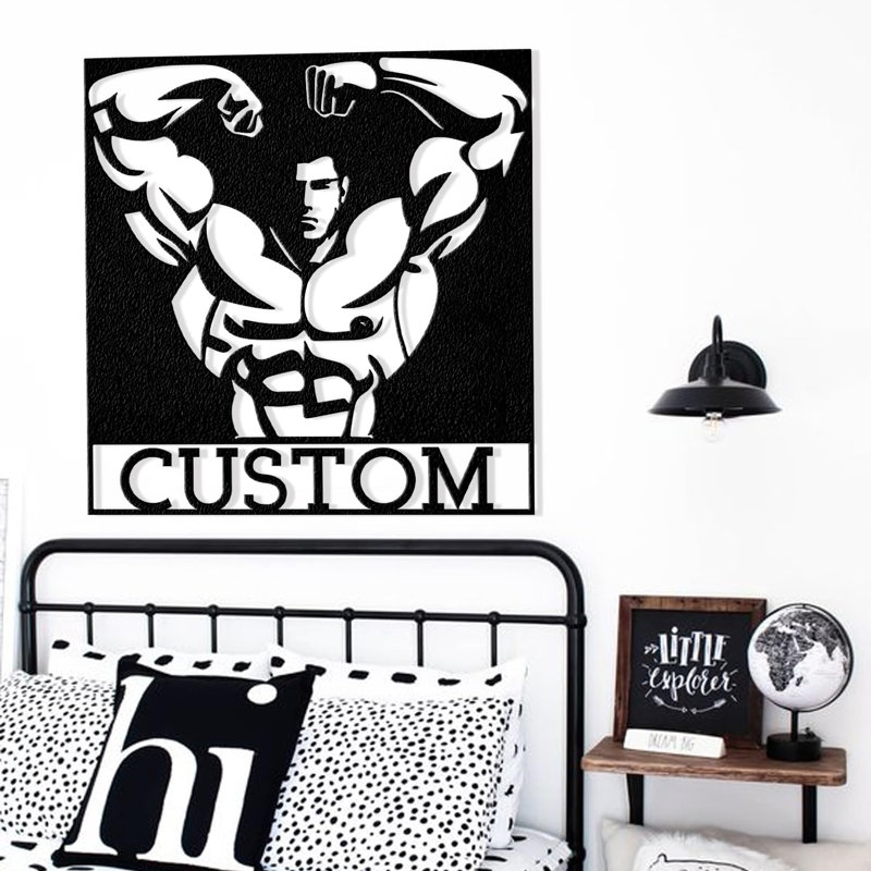 Sports Wall Decor on Metal, 20" H x 20" W x 0.05" D, Yes