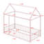 Structure de lit en métal avec clôture-1075506274