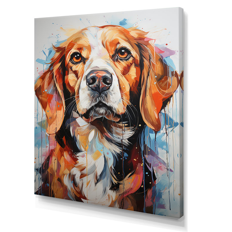 Beagle Bliss I sur impression sur toile, H 20 po x l 12 po x P 1 po, Toile tendue