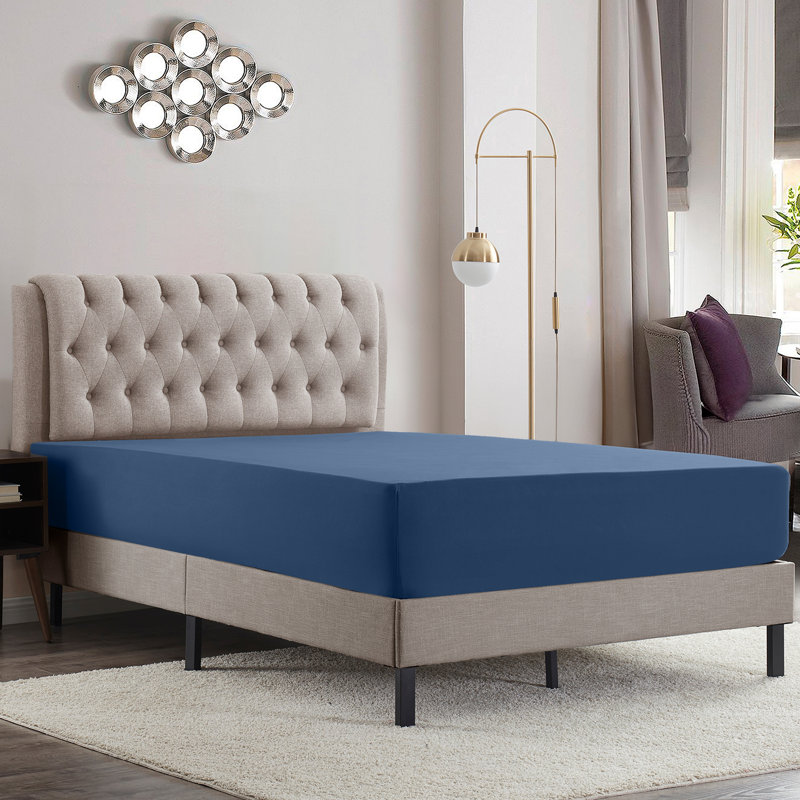 Luxury Double Brushed Microfiber Deep Pocket Fitted Sheet – 16” Mattress Fit, Wrinkle-Free, Fade Resistant & Breathable