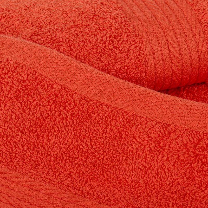 Gant de toilette 100% coton 12 x 12 pouces très absorbant, Orange