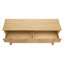 Console cannelée 55 po, tiroirs semi-circulaires à bande verticale, plateau en bois massif
