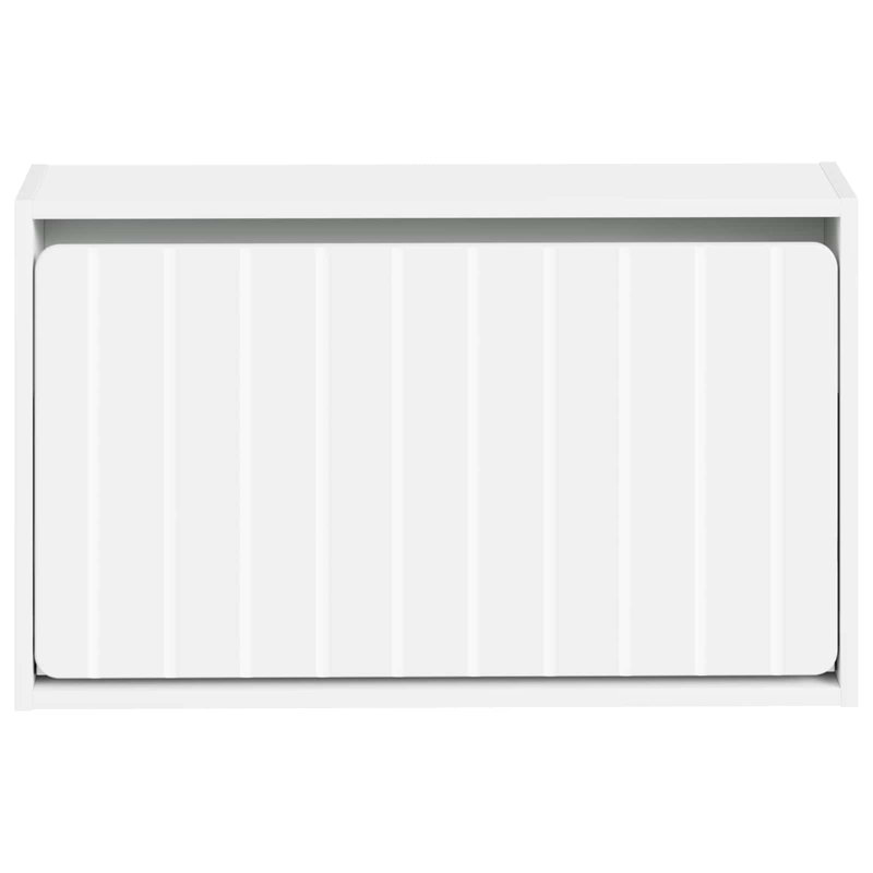 Flip Down Shoe Storage, 43 cm H x 71 cm W x 17 cm D, White