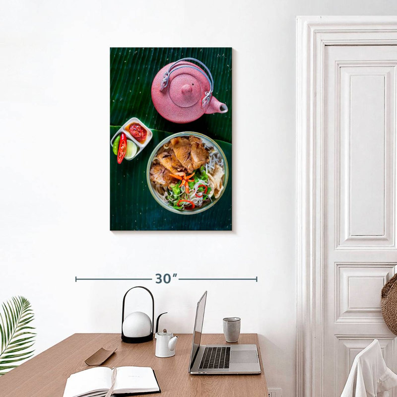 Tea And Vietnamese Cuisine, 30" H x 20" W