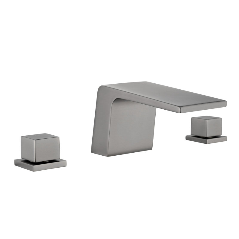 2 Handle Deck Roman Tub Faucet, Brushed Nickel