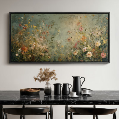 Wildflower Breeze Pastel Garden Hallway Print Wall Art