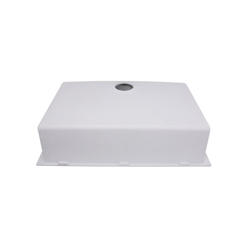 Plymouth 30'' L Single Basin Kitchen Sink, White