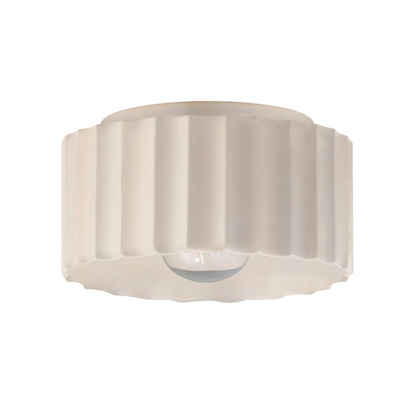 Plafonnier encastré 1 lumière Colgate, Blanc mat, H 6,5 po x l 10 po x P 10 po