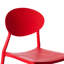 Chaise de salle à manger d'extérieur moderne en plastique avec dossier ouvert ovale-642220212-583042973