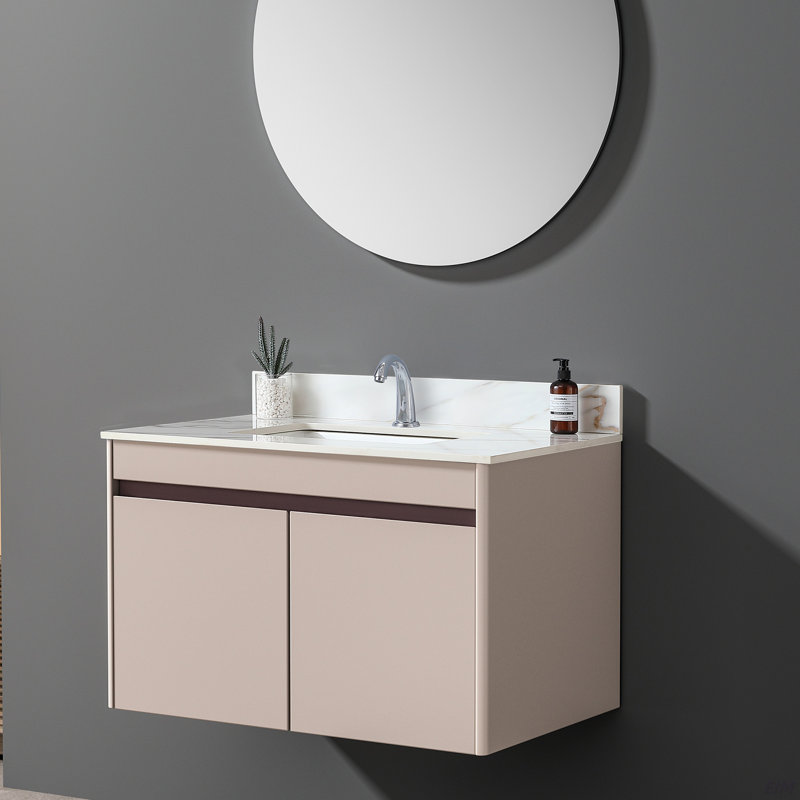 Comptoir de meuble-lavabo en marbre 37 po, comptoir de salle de bain avec lavabo central encastré rectangulaire et dosseret de 4 po de hauteur, comptoir pré-percé, blanc de Carrare avec veines
