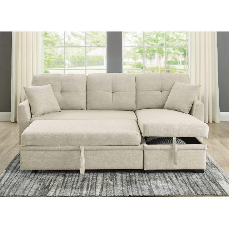 Modular Sleeper Sectional Sofa With Storage