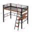 Lit mezzanine en métal avec bureau intégré-1232659065