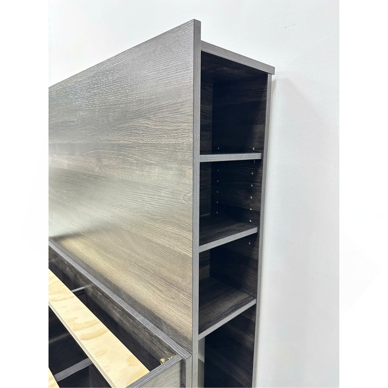 Storage Bed In Dark Gray