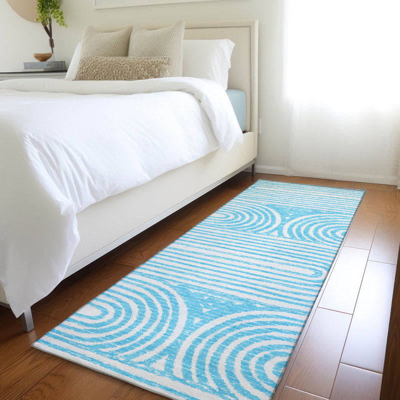 Tapis intérieur / extérieur Kinslee, Tapis de couloir 2 pi 3 po x 7 pi 6 po
