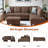 3-Piece Microfiber Sectional Sofa-1506877669-1506988595