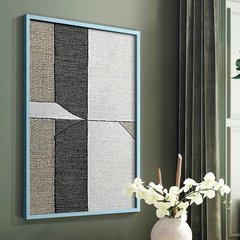 «Abstract CCLI», reproduction encadrée - prête à être accrochée, H 29 po x l 23 po, Bleu