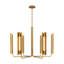 6 Light Metal Dimmable LED Chandelier-401050415