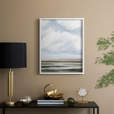 Impression encadrée «Dilutes Plains II» - bois massif