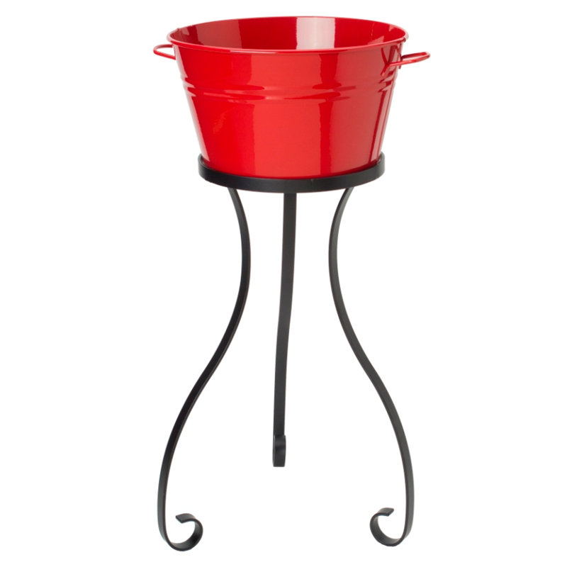 Krawczyk Metal Beverage Tub, Red