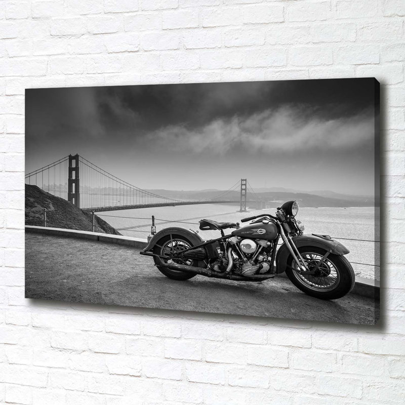 Motorcycle - Wrapped Canvas Print