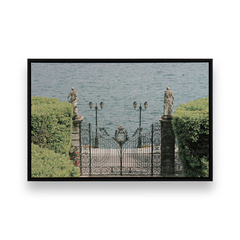 Impression sur toile Gates of Tranquility, Cadre flottant noir satiné, H 8,75 po x l 12,75 po x P 1,75 po